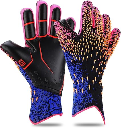 Soccer Goalie Gloves, Strapless Professional Goalkeeper Gloves for Youth